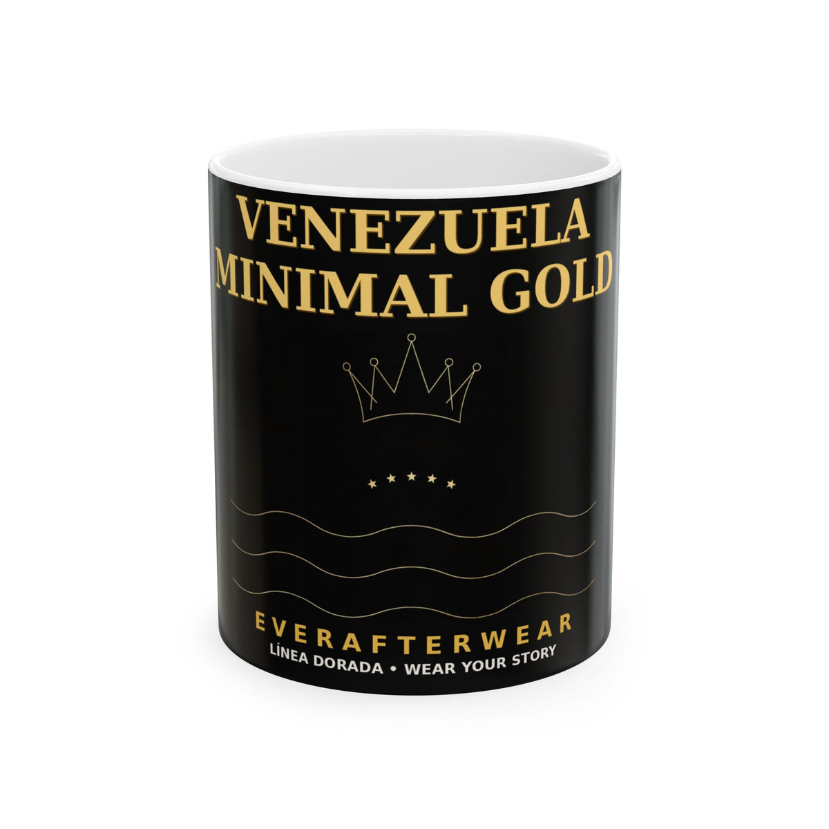 EverAfterWear Venezuela Minimal Gold Mug