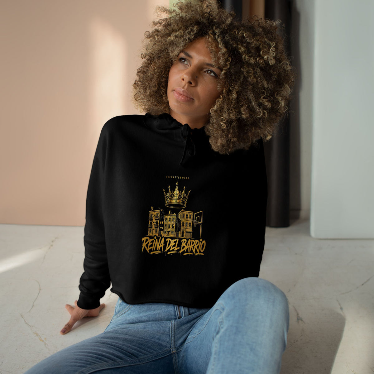 EverAfterWear Reina Del Barrio Women's Cropped Hoodie