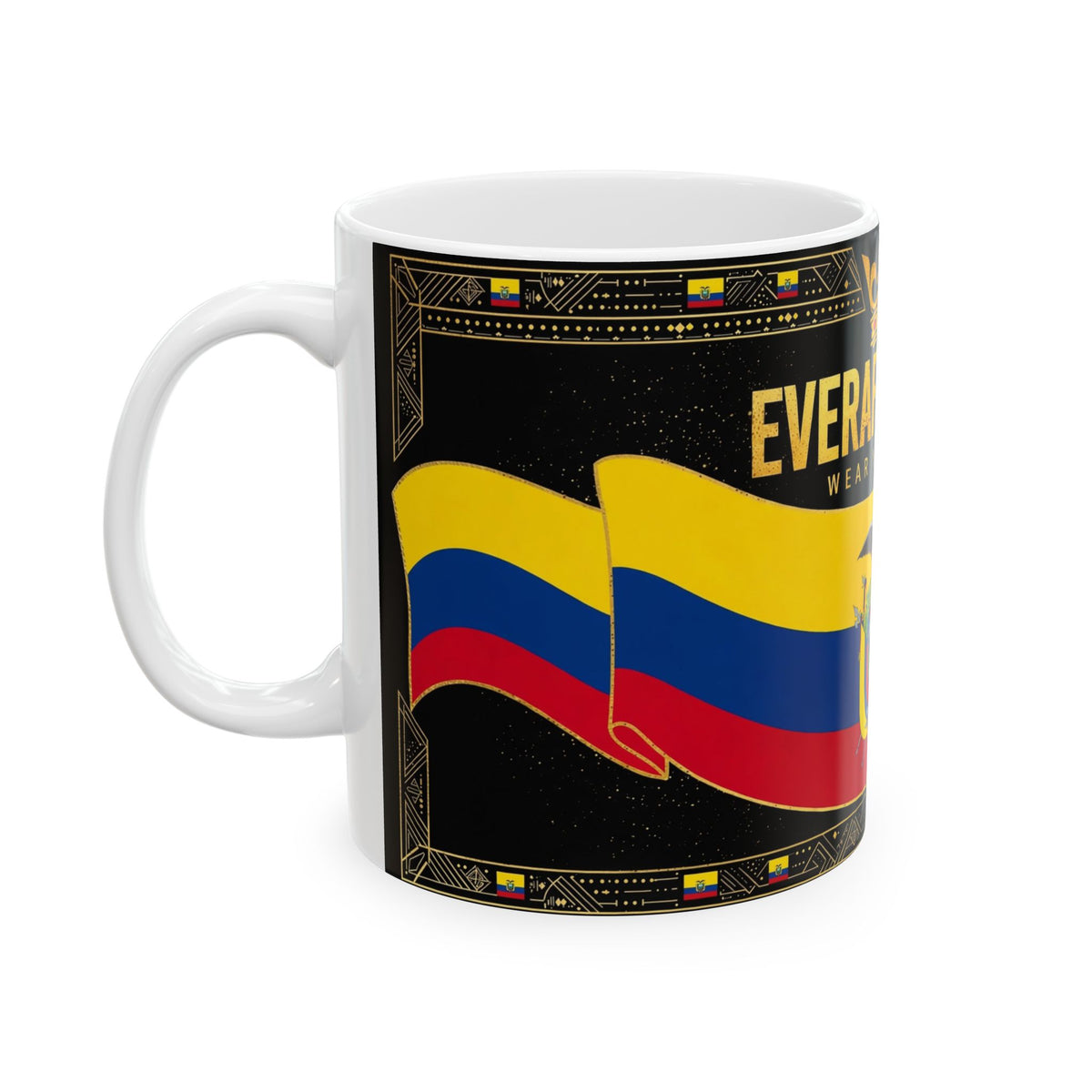 EverAfterWear Ecuador Flag Mug