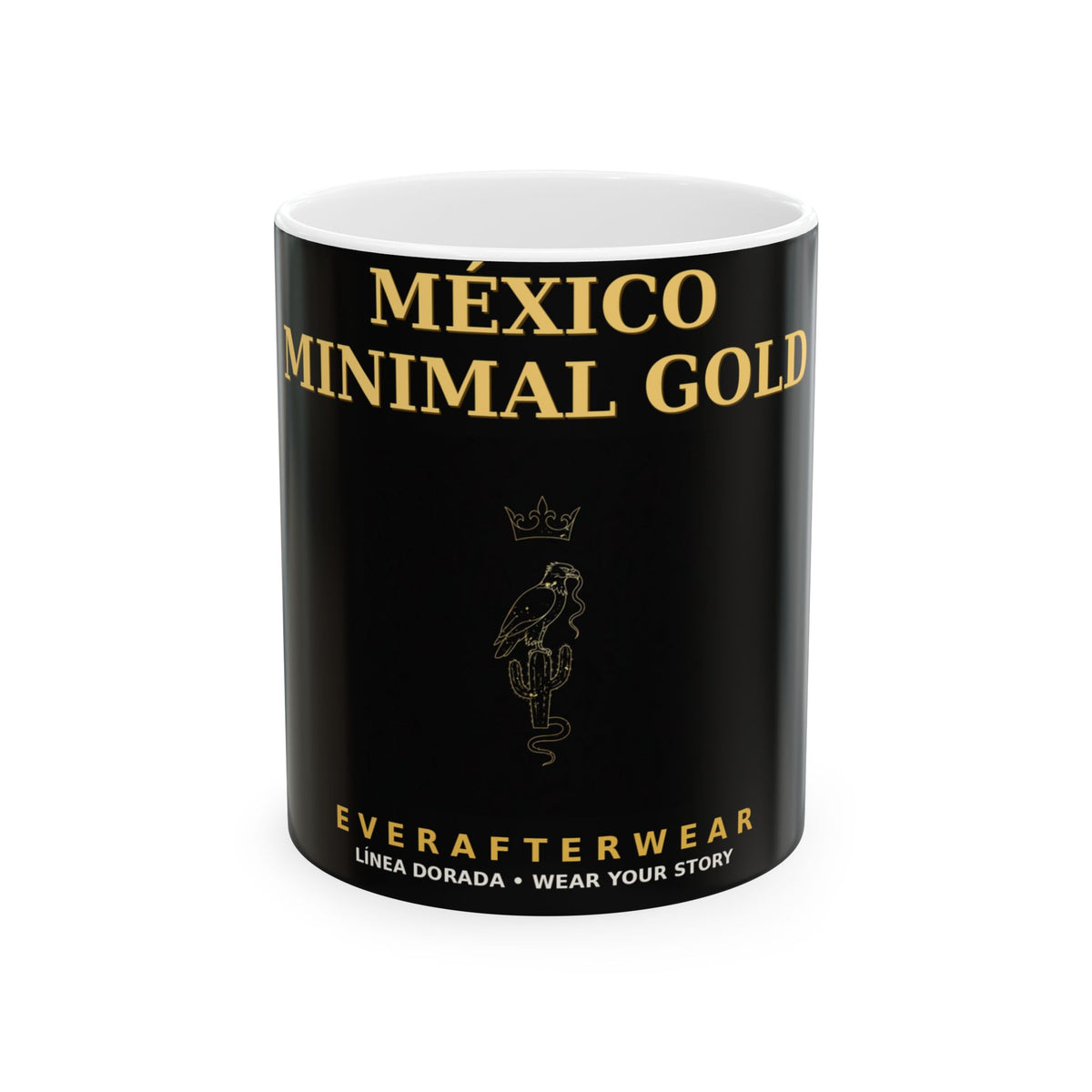 EverAfterWear Mexico Minimal Gold Mug