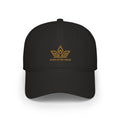 EverAfterWear Gold Crown cap - headwear mockup with gold streetwear design