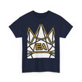 EverAfterWear EA Crown Monogram Men's tee - product mockup with gold streetwear design - alternate view