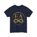 EverAfterWear Golden Chain Infinity Women's tee - product mockup with gold streetwear design - alternate view