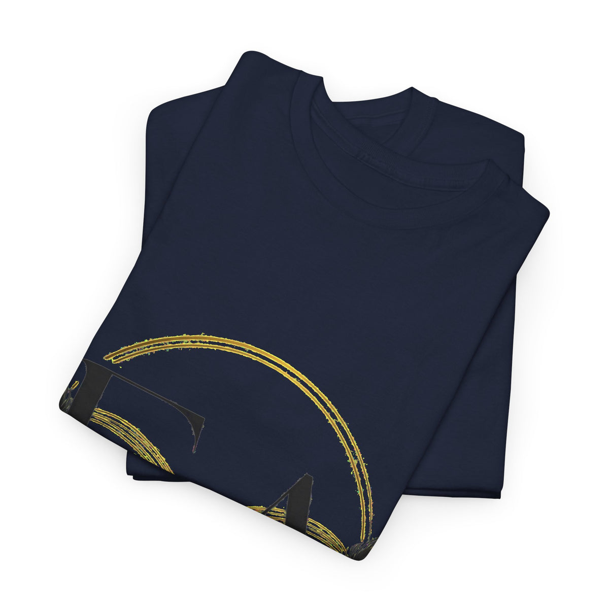 EverAfterWear Angel Wings Infinity Women's tee - product mockup with gold streetwear design - alternate view