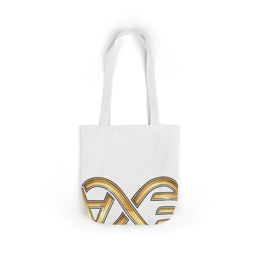 EverAfterWear HERO Crown Logo Refined Women's tote bag - product mockup with gold streetwear design - alternate view
