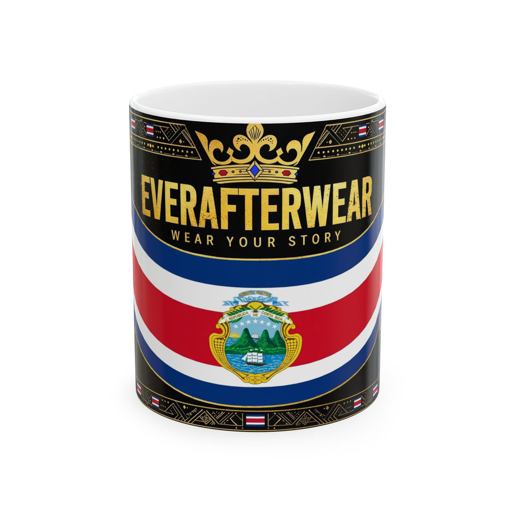 EverAfterWear Costa Rica Flag Mug