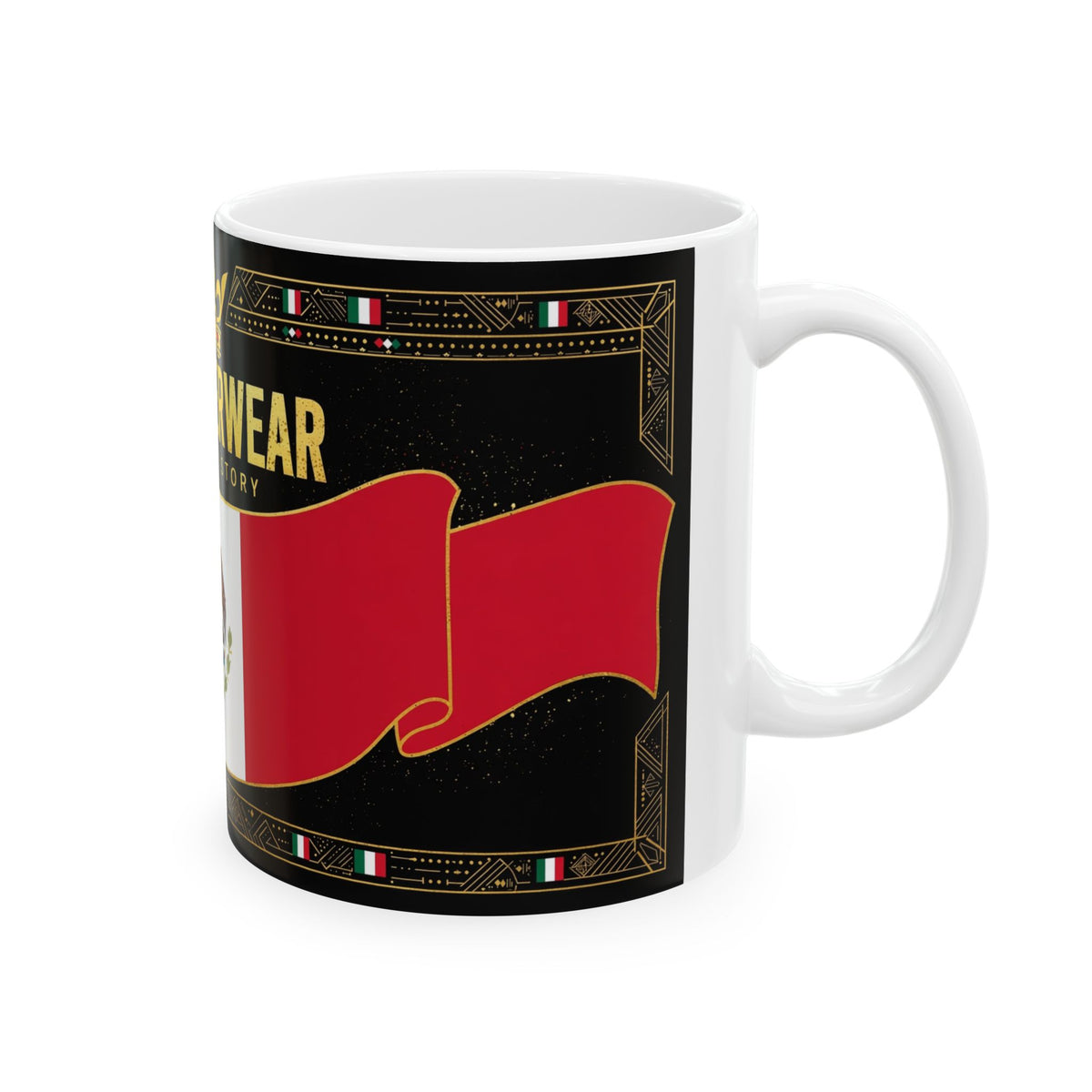 EverAfterWear Mexico Flag Mug