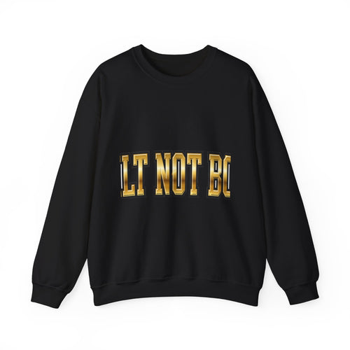 EverAfterWear Built Not Born sweatshirt - product mockup with gold streetwear design - alternate view