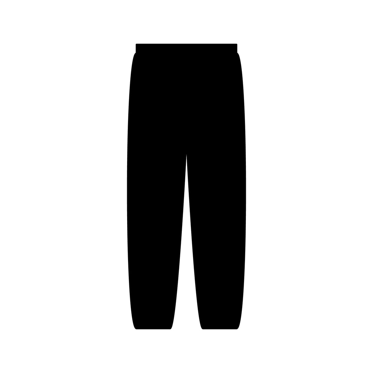 EverAfterWear HERO Crown EA Logo sweatpants - product mockup with gold streetwear design - alternate view