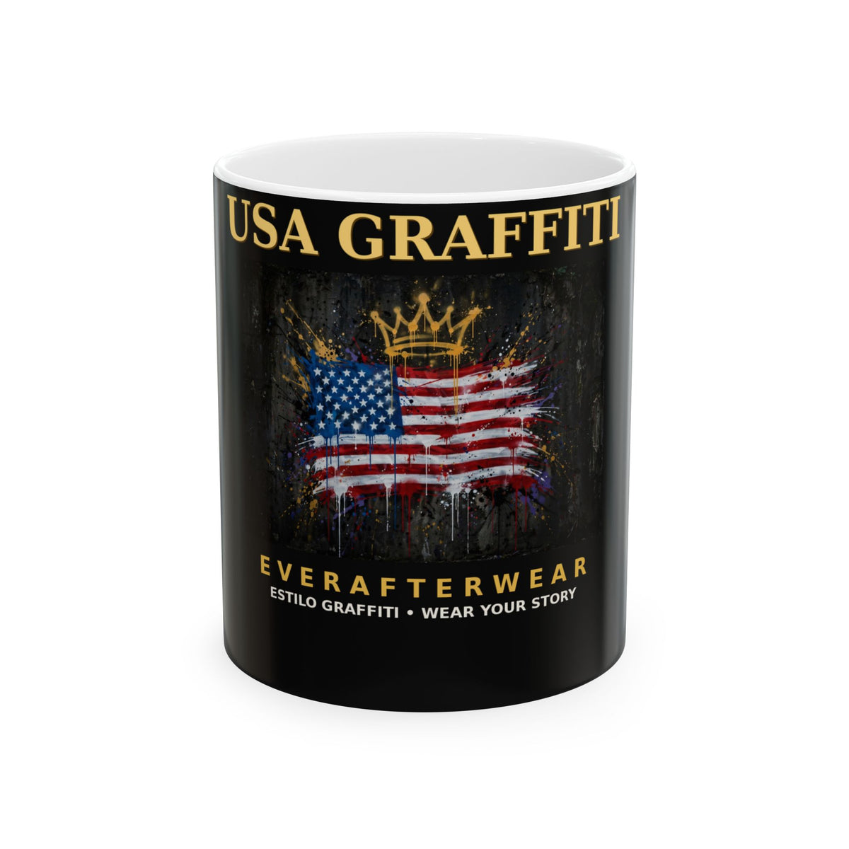 EverAfterWear USA Graffiti Mug