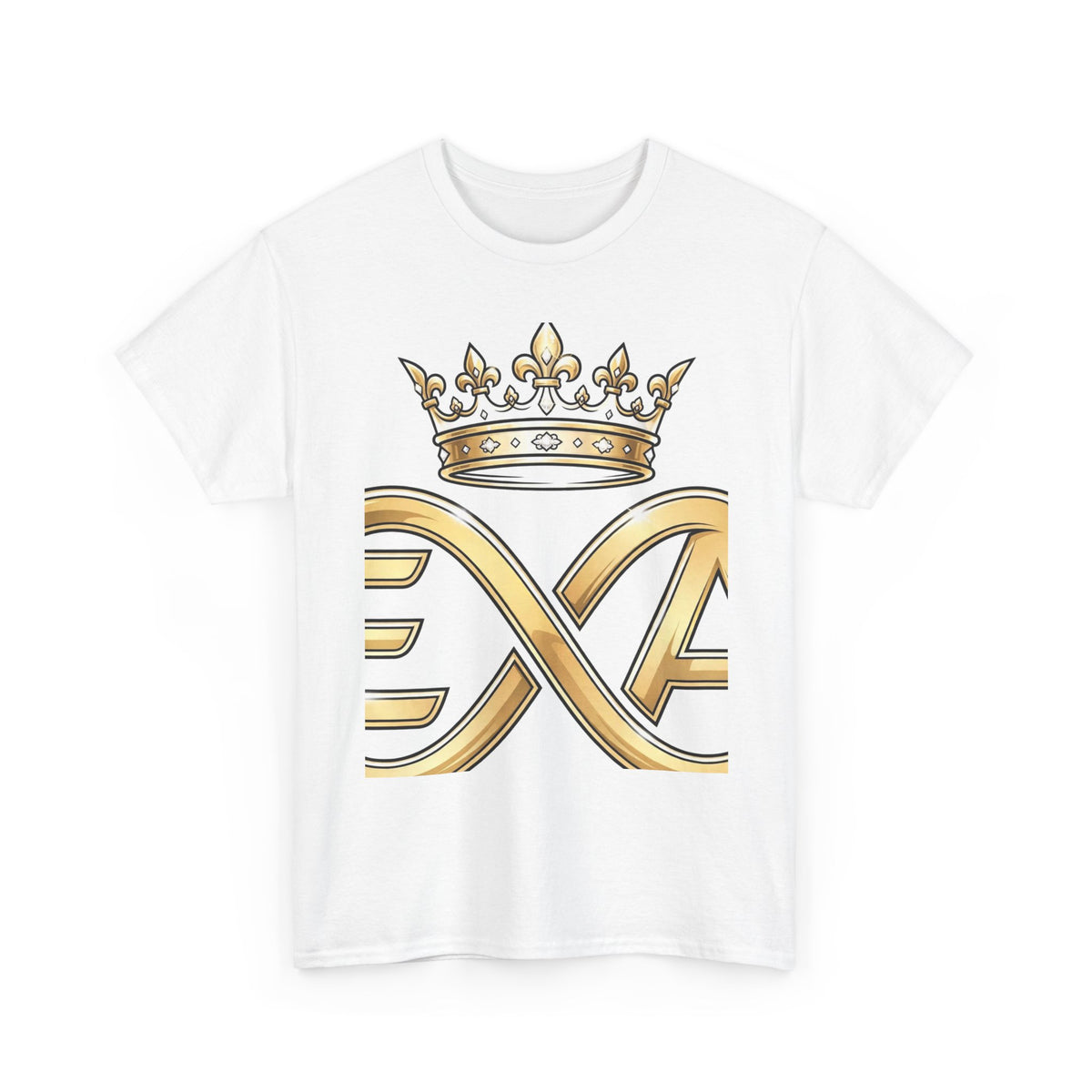 EverAfterWear HERO Crown Logo Refined Women's tee - product mockup with gold streetwear design