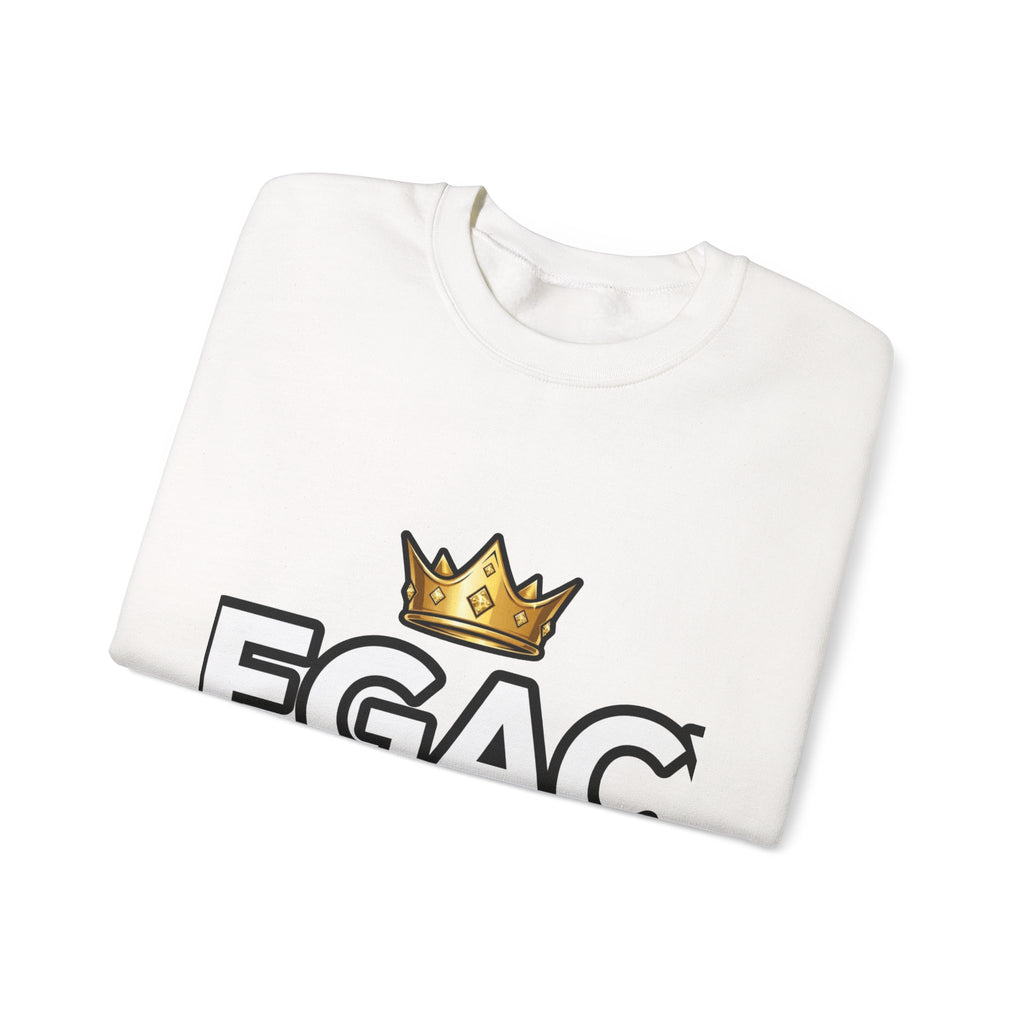 EverAfterWear Legacy Over Likes sweatshirt - product mockup with gold streetwear design - alternate view