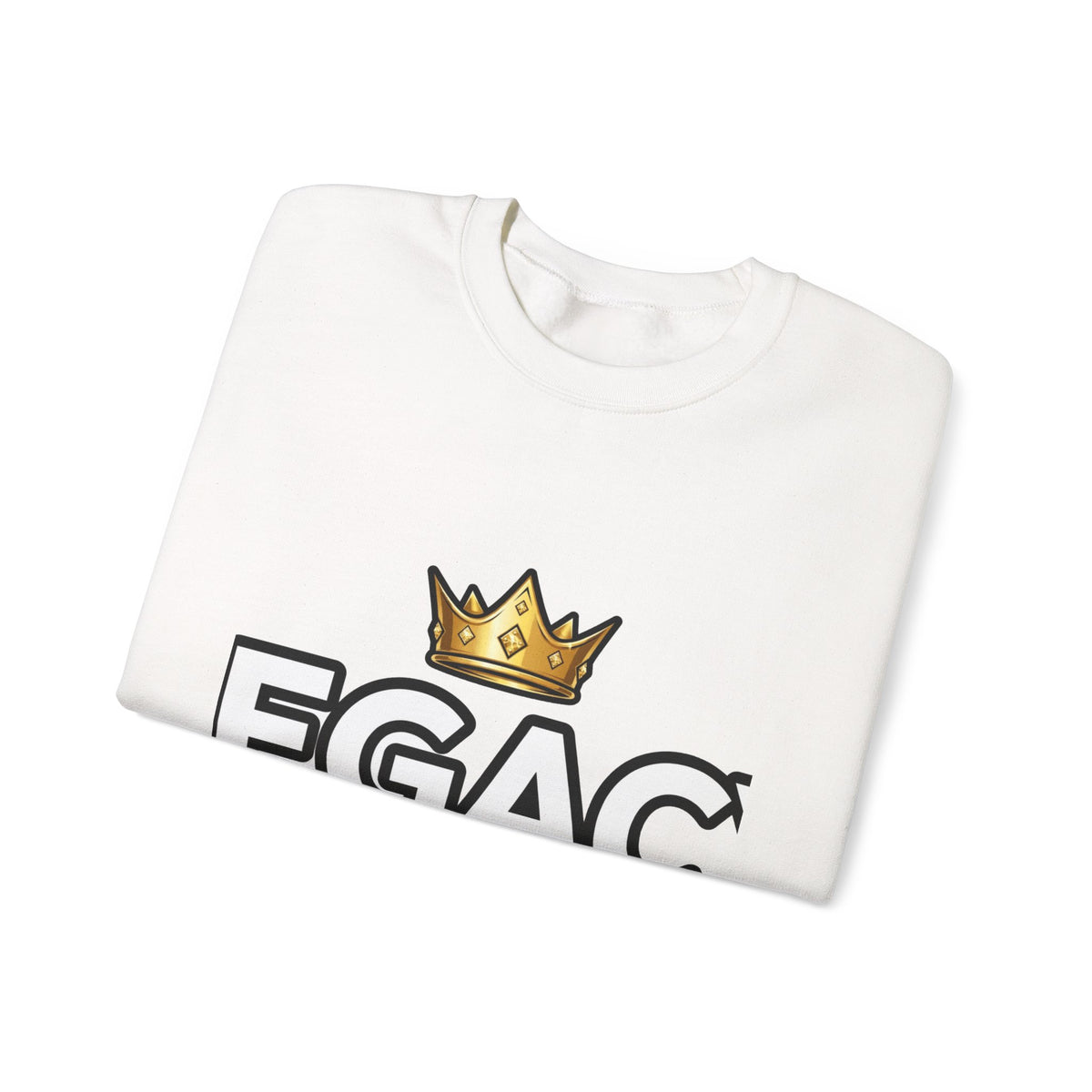 EverAfterWear Legacy Over Likes sweatshirt - product mockup with gold streetwear design - alternate view
