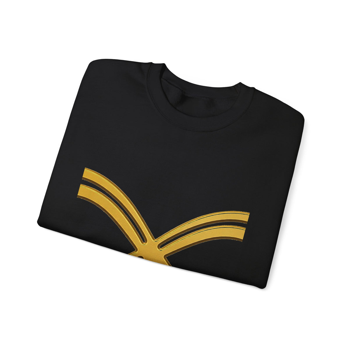 EverAfterWear Fine Line Infinity Men's sweatshirt - product mockup with gold streetwear design - alternate view