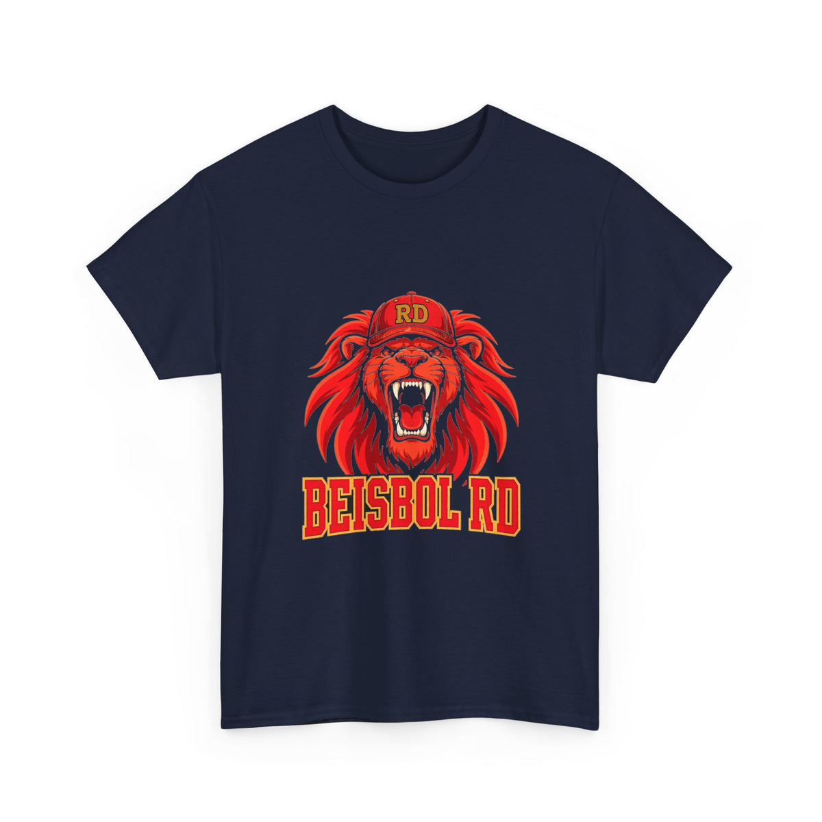 EverAfterWear León BEISBOL RD Unisex Heavy Cotton Tee – Dominican Baseball Graphic T-Shirt