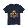 EverAfterWear Dinero Fácil Unisex Heavy Cotton Tee – Gold Crown Message Graphic T-Shirt