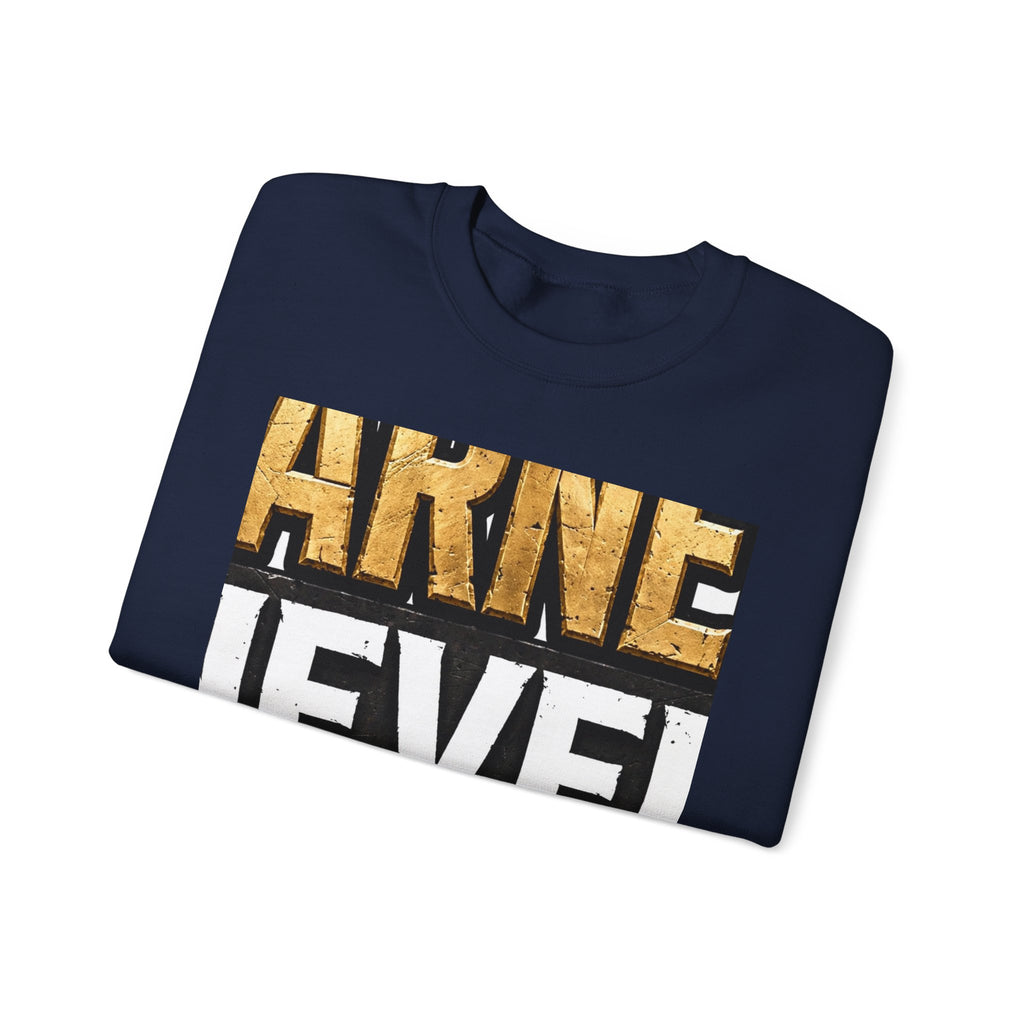 EverAfterWear Earned Never Given Men's sweatshirt - product mockup with gold streetwear design - alternate view