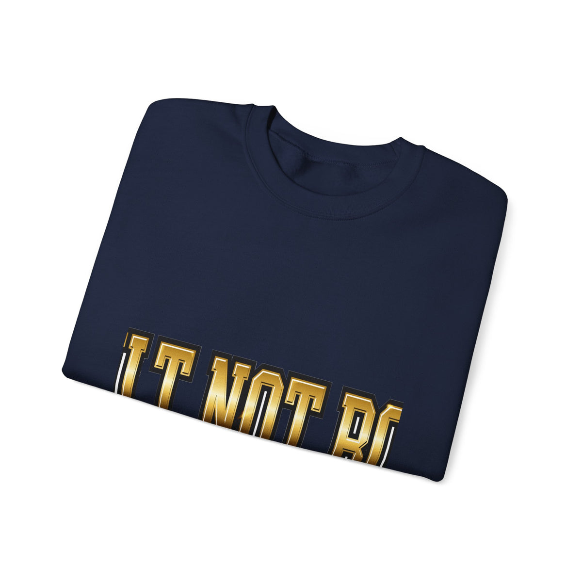 EverAfterWear Built Not Born sweatshirt - product mockup with gold streetwear design - alternate view