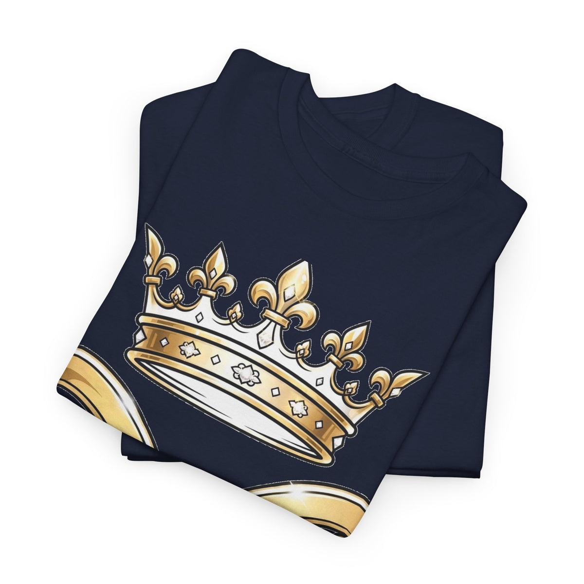 EverAfterWear HERO Crown Logo Refined Women's tee - product mockup with gold streetwear design - alternate view