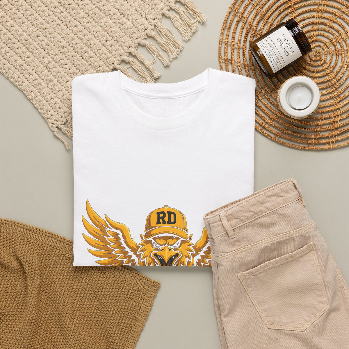 EverAfterWear Águila BEISBOL RD Unisex Heavy Cotton Tee – Dominican Baseball Graphic T-Shirt