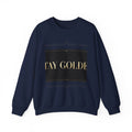 EverAfterWear Stay Golden Women's sweatshirt - product mockup with gold streetwear design - alternate view