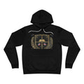 EverAfterWear Dominican Shield Noir hoodie - product mockup with gold streetwear design - alternate view