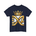 EverAfterWear HERO Crown EA Logo tee - product mockup with gold streetwear design - alternate view