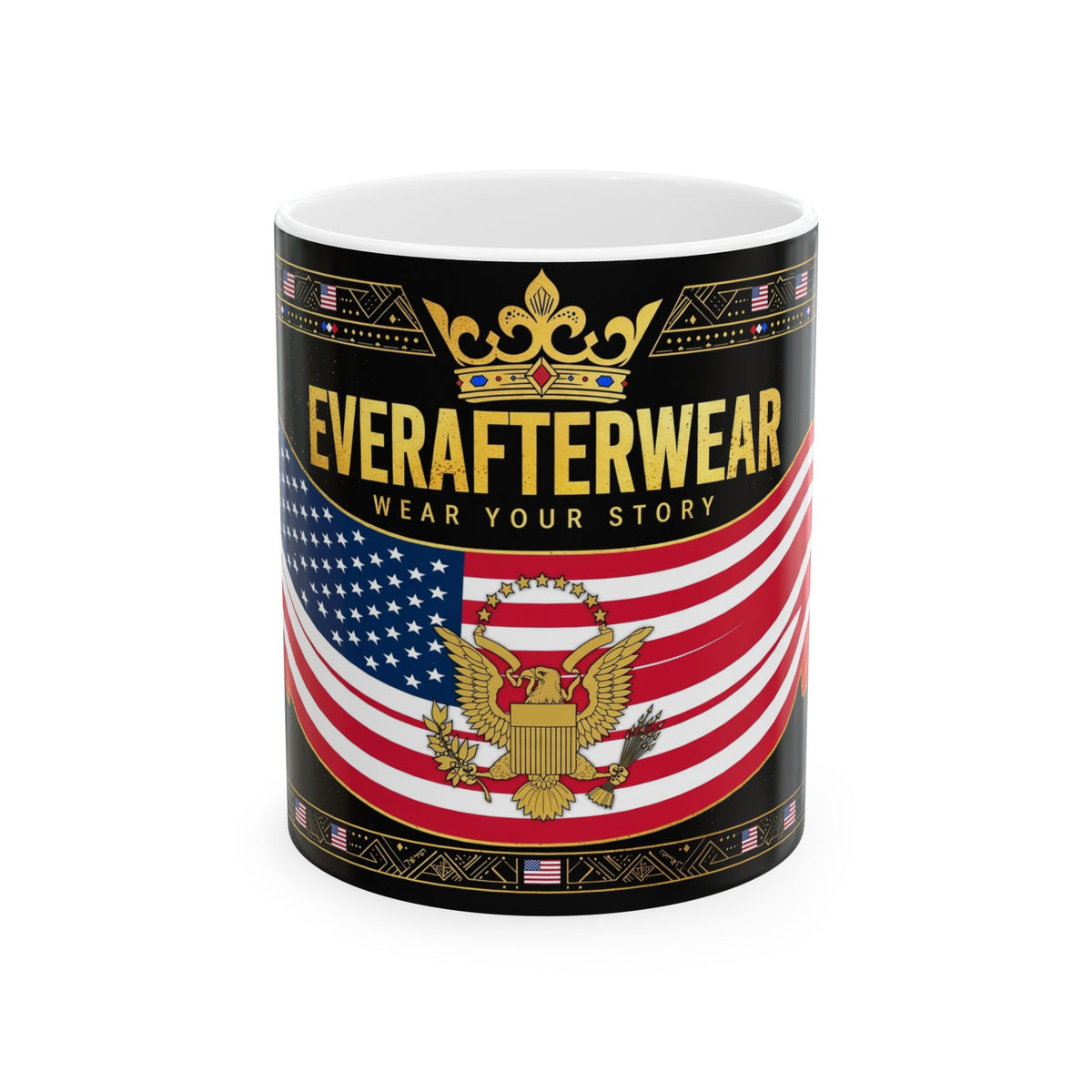 EverAfterWear USA Flag Mug
