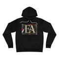 EverAfterWear Flag Ribbon EA Women's hoodie - product mockup with gold streetwear design - alternate view