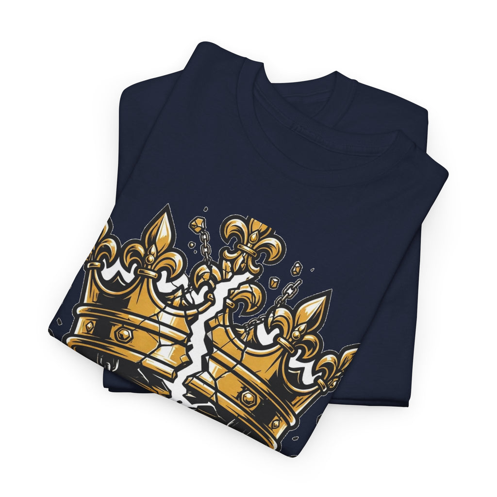 EverAfterWear Unbreakable Crown tee - product mockup with gold streetwear design - alternate view