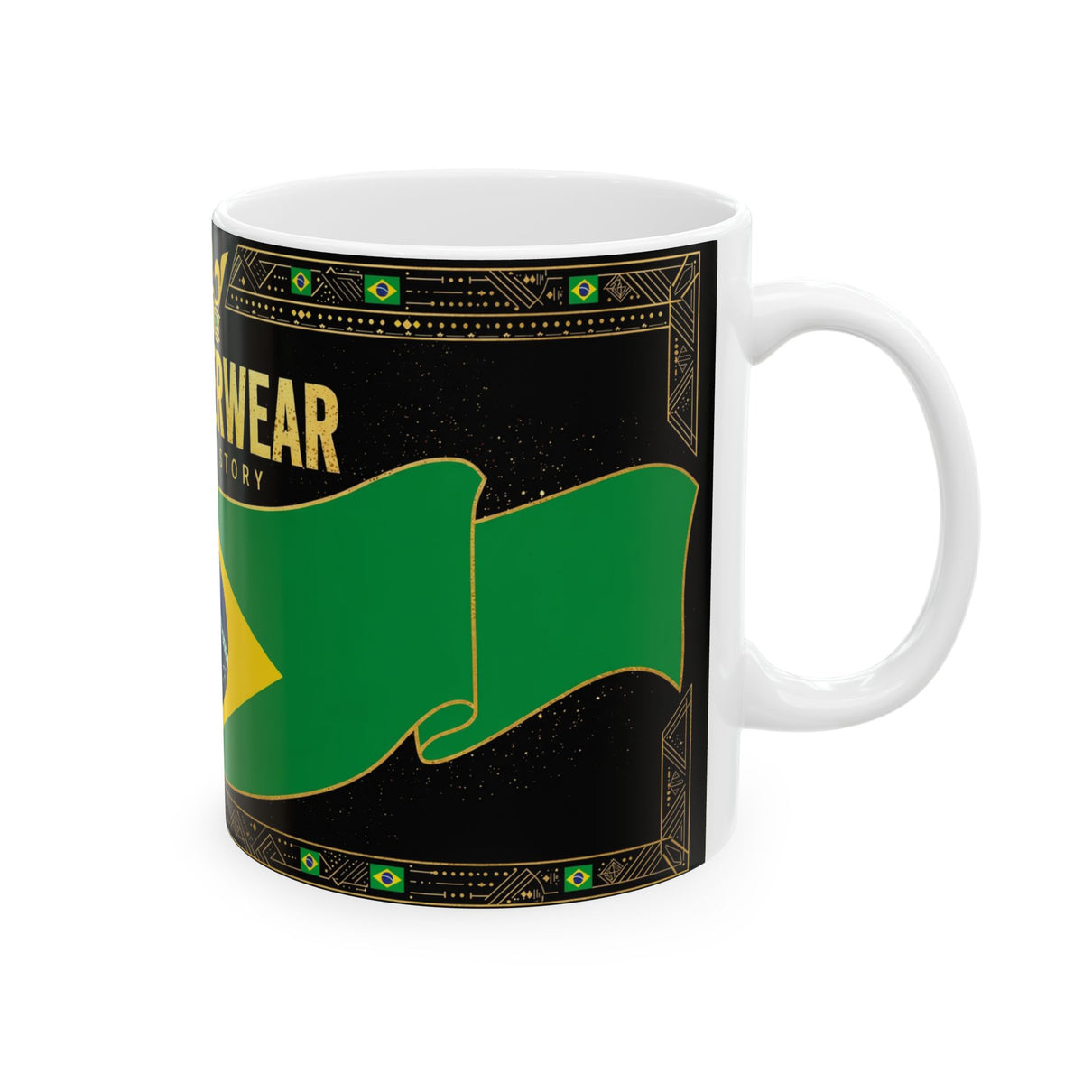 EverAfterWear Brazil Flag Mug