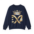 EverAfterWear HERO Crown Logo Refined Women's sweatshirt - product mockup with gold streetwear design - alternate view