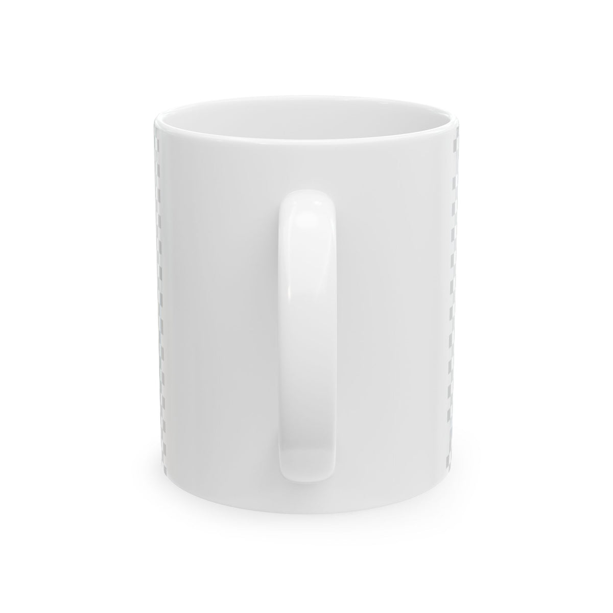 EverAfterWear Quisqueya Script Crown mug - ceramic coffee mug mockup with gold streetwear design - alternate view