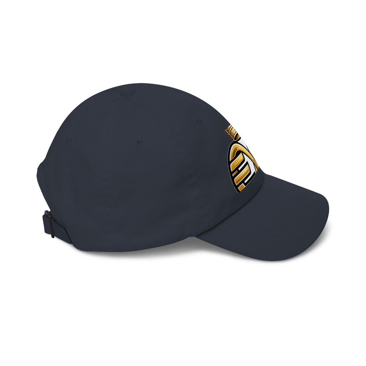 EverAfterWear HERO Crown Logo Men's dad cap - headwear mockup with gold streetwear design - alternate view