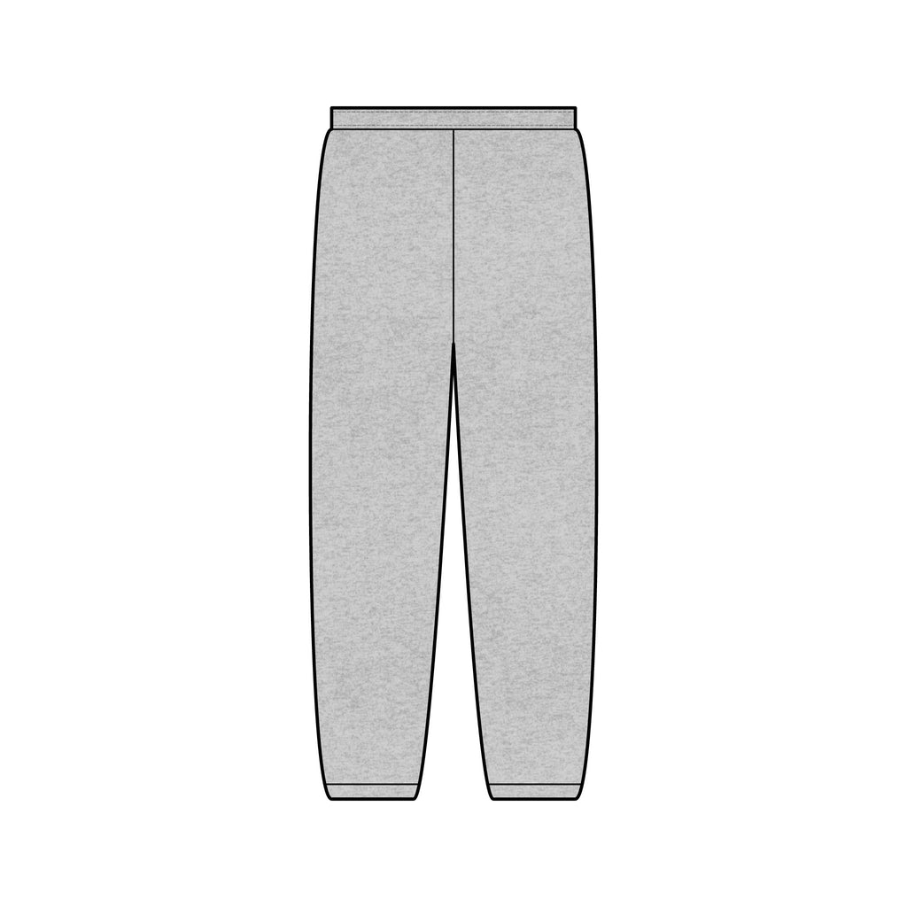 EverAfterWear Sport EW sweatpants - product mockup with gold streetwear design - alternate view